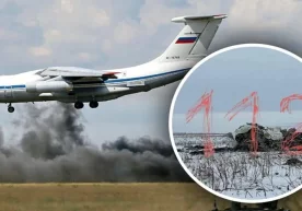 Rossiya Il-76 samolyoti halokati qurbonlarining jasadlarini Ukrainaga topshirdi фото