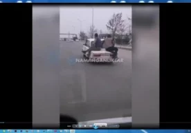 Наманганда автомашинанинг капотида "сайр қилганлар" жазоланди (видео) фото