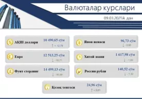 Ўзбекистонда долларнинг расмий курси олти кунлик пастлашдан сўнг кўтарилди фото