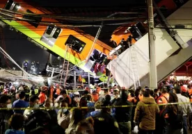 Mexiko yer usti metrosida halokat yuz berdi (video) фото
