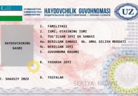 Эски намунадаги ҳайдовчилик гувоҳномасидан қачонгача фойдаланиш мумкин? фото