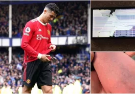 Ronaldu yosh muxlisning qo‘liga urib, telefonini sindirib yubordi va qilmishi uchun uzr so‘radi фото