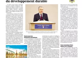 Le Figaro газетасида Ўзбекистон ҳақида мақола чоп этилди фото