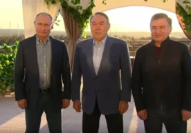 Мирзиёев, Путин ва Назарбоевнинг норасмий учрашуви видеоси фото
