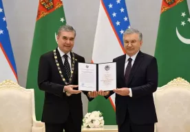 Гурбангулы Бердымухамедов награжден орденом Дружбы высшей степени фото