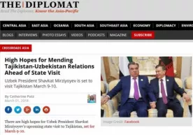 Shavkat Mirziyoyevning Tojikistonga tashrifi xorij OAVlarida katta qiziqish uyg‘otmoqda фото
