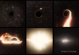 Astronomlar galaktika markazidan uzoqdagi «daydi» supermassiv qora tuynukni aniqladi фото