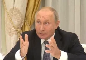 Путин АҚШ герби ҳақида ажойиб ҳазил қилди фото