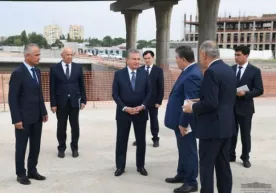 Шавкат Мирзиёев 3 қаватли кўприк қурилишини бориб кўрди (видео) фото