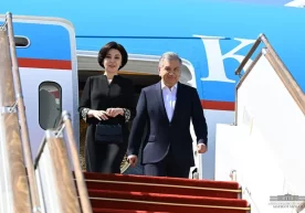 Prezident rafiqasi bilan Fuzuliy shahriga bordi (foto) фото