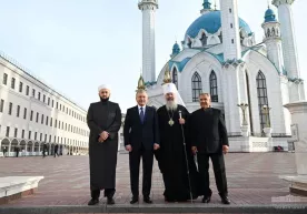 Мирзиёев «Қозон Кремли» музей-қўриқхонасида бўлди фото
