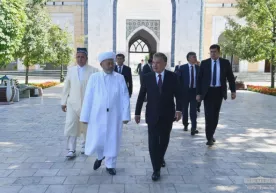 Prezident Imom Buxoriy maqbarasini ziyorat qildi (foto) фото