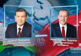 Shavkat Mirziyoyev Erdo‘g‘onni Turkiya prezidenti lavozimiga saylangani bilan tabrikladi фото