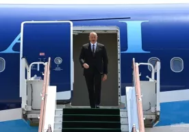Озарбайжон президенти Илҳом Алиев Тошкентга келди фото