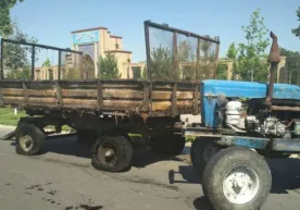 Zangiotada somon ortilgan 2 ta tirkama yonib ketdi (foto va video) фото