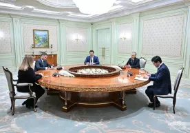 Prezident BMT kotibining maxsus vakili Natalya Germanni qabul qildi фото