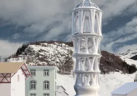Швейцарияда 3D принтерда чоп этиладиган дунёдаги энг баланд минора қурилмоқда фото