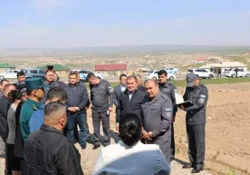Самарқанд вилояти ИИБ бошлиғи полковник Раҳмат Маматов Қўшработ туманида бўлди фото