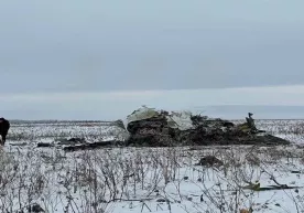 Belgorod oblastida Il-76 harbiy samolyoti quladi (video) фото