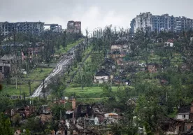 Ukrainadagi urushning 459-kuni: Baxmut shahrining Rossiya istilosidan keyingi ilk kadrlari фото