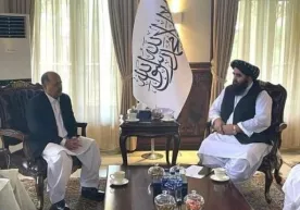 Afg‘onistonning yangi tayinlangan tashqi ishlar vaziri dastlabki xorij elchilarini qabul qildi фото
