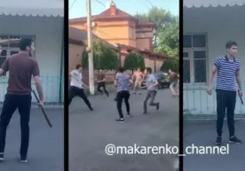 Olmaliq hokimining o‘g‘li ham ishtirok etgani taxmin qilingan ommaviy mushtlashuv videosi tarqaldi фото