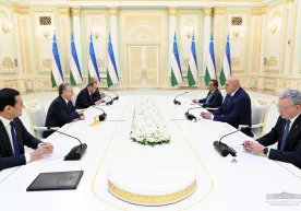 Шавкат Мирзиёев Италия Республикаси мудофаа вазирини қабул қилди фото