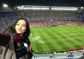 Xonanda Shahlo Ahmedova sevimli jamoasi maydoni – “Kamp Nou”ga bordi фото