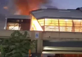 Sergelidagi metro bekatida yong‘in yuz berdi фото
