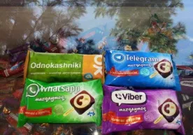 Тошкентдаги дўконларда Whatsapp, Telegram ва Viber музқаймоқлари пайдо бўлди фото
