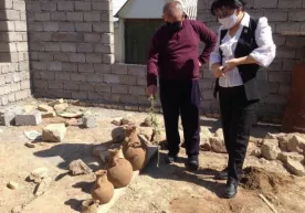 Ангренда 2 минг йилдан зиёд тарихга эга скелет ва сопол қолдиқлари топилди фото