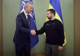 NATO rahbari Stoltenberg Kiyevga kelib, prezident Zelenskiy bilan uchrashuv o‘tkazdi фото