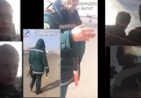 Kutilmagan va sensatsion holat! Haydovchi DAN xodimi bilan "hisob-kitob" qildi (video) фото