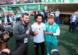 Рамзан Қодиров ва Муҳаммад Салоҳ. Миср терма жамоаси машғулотидан фоторепортаж фото