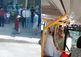 Toshkentda avtobus va yengil avtomobil haydovchilari o‘rtasida janjal yuz berdi фото