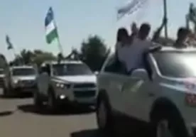 To‘y kortejlariga qarshi chiqqan Yoshlar Ittifoqining o‘zi kortej uyushtirdi (video) фото