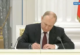 Путин Донбасс ва Луганск Халқ Республикалари мустақиллигини тан олди фото