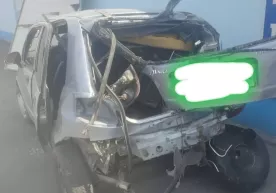 Фарғонадаги «заправка»да Matiz автомашинаси газбаллони портлаб кетди фото