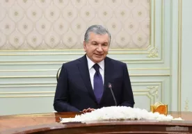 Шавкат Мирзиёев Россия ҳукумати раиси ўринбосари Алексей Оверчукни қабул қилди фото