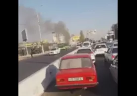Toshkentdagi “Qoʻyliq” bozori yonida avtobus yonib ketdi (video) фото