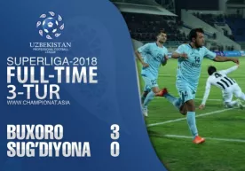 «Buxoro» «So‘g‘diyona»ni yirik hisobda yengdi va 1-o‘ringa ko‘tarilib oldi (video) фото