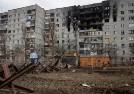 Бахмут кўчаларида жанглар давом этмоқда, Россия ҳали шаҳарни ўз назоратига олмаган фото