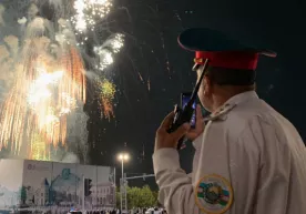 Toshkentda Mustaqillik bayramiga bag‘ishlangan mushakbozlik (video) фото