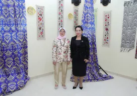 Tanzila Norboyeva  Singapur prezidenti Halima Yaqub bilan uchrashdi фото