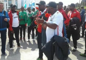 Keniya olimpiya terma jamoasi Andijonda katta tantana bilan kutib olindi фото
