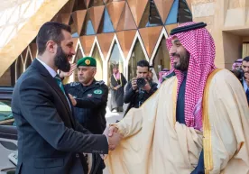 The interim president of Syria made his first official visit to Saudi Arabia фото