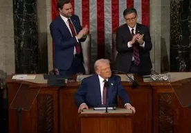 Donald Tramp kongressga 100 daqiqalik murojaat qildi фото