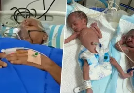 73 yoshli hind ayoli egizak farzandli bo‘ldi фото