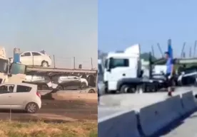 Жиззахда Cobalt, Tracker ва Equinox ортилган автотрейлер ЙТҲга учради фото