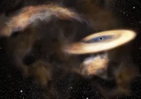 Astronomlar galaktikamizda yashiringan qora tuynukni topishdi фото